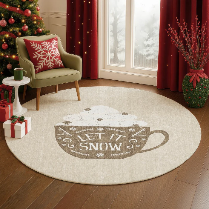 Dalyn Merry & Bright Brown MY7 8ft. x 8ft. Rug