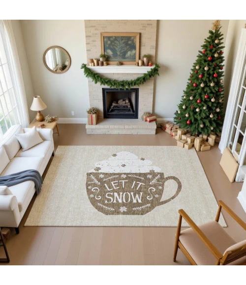 Dalyn Merry & Bright Brown MY7 8ft. x 10ft. Rug