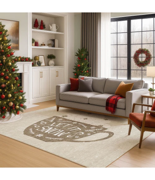 Dalyn Merry & Bright Brown MY7 8ft. x 10ft. Rug