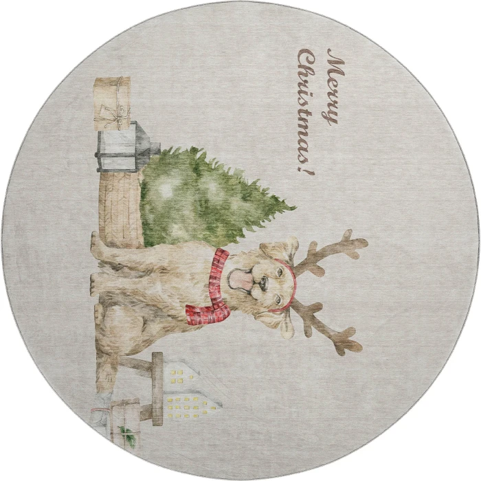 Dalyn Merry & Bright Brown MY8 8ft. x 8ft. Rug