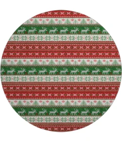 Dalyn Merry & Bright Red MY9 8ft. x 8ft. Rug