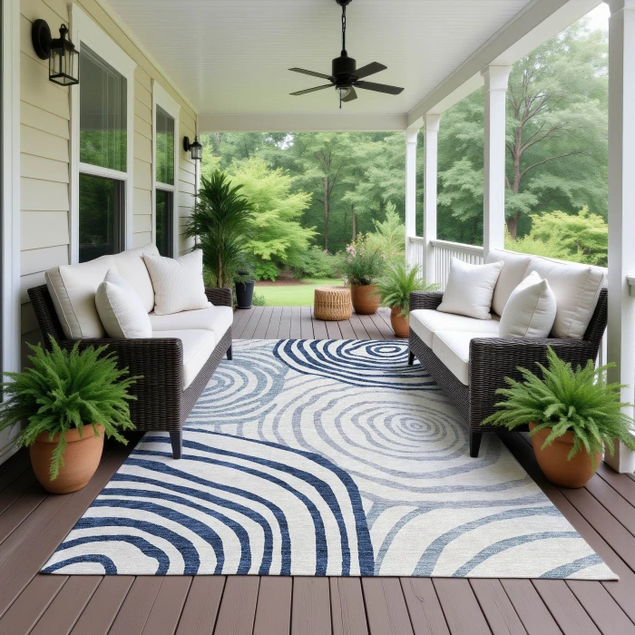 Dalyn Neo Blue NO10 9ft. x 12ft. Rug