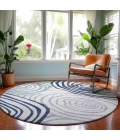 Dalyn Neo Blue NO10 8ft. x 8ft. Rug