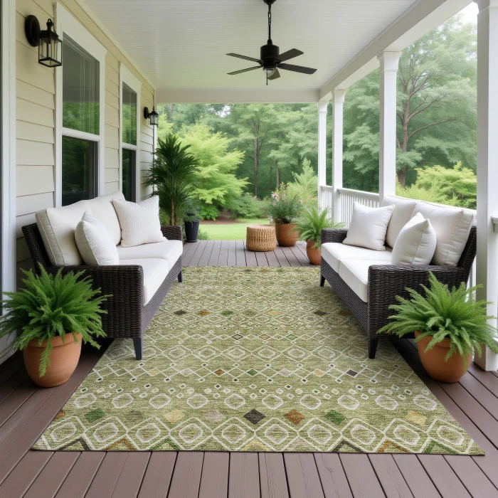 Dalyn Neo Green NO12 3ft. x 5ft. Rug