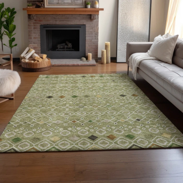 Dalyn Neo Green NO12 3ft. x 5ft. Rug
