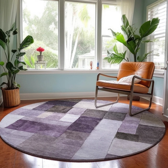 Dalyn Neo Purple NO15 8ft. x 8ft. Rug