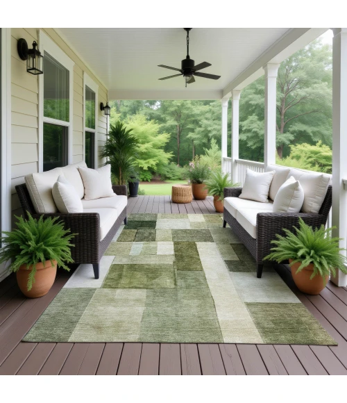 Dalyn Neo Green NO15 9ft. x 12ft. Rug