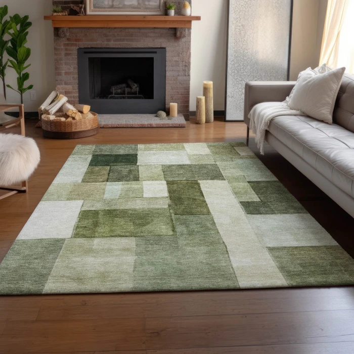 Dalyn Neo Green NO15 3ft. x 5ft. Rug