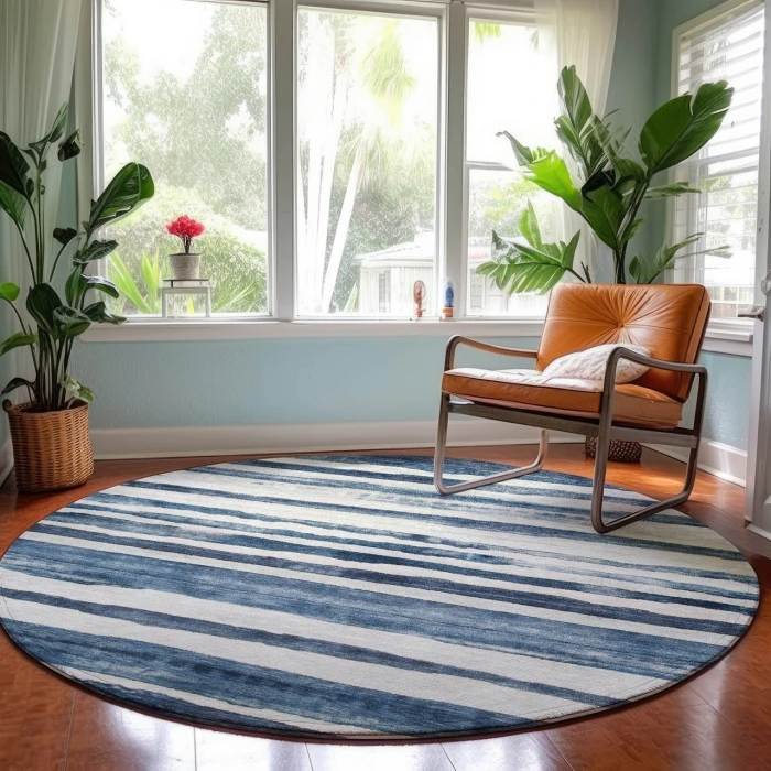 Dalyn Neo Blue NO16 8ft. x 8ft. Rug
