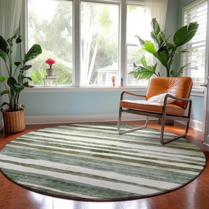 Dalyn Neo Green NO16 8ft. x 8ft. Rug
