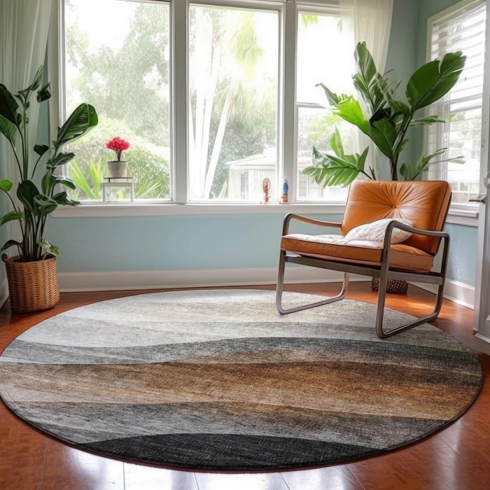 Dalyn Neo Brown NO1 8ft. x 8ft. Rug