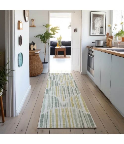 Dalyn Neo Green NO8 2ft.3in. x 7ft.6in. Rug