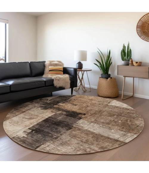 Dalyn Nouveau Brown NV10 8ft. x 8ft. Rug