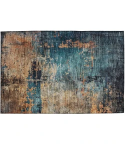 Dalyn Nouveau Teal NV14 1ft.8in. x 2ft.6in. Rug