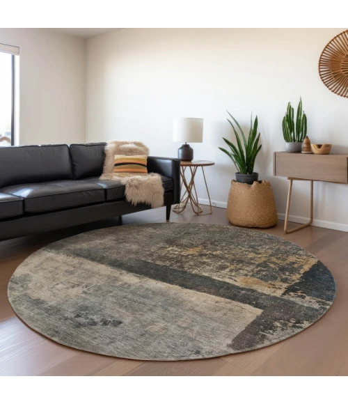 Dalyn Nouveau Brown NV16 8ft. x 8ft. Rug