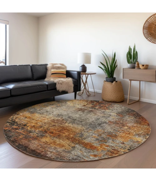 Dalyn Nouveau Orange NV18 8ft. x 8ft. Rug