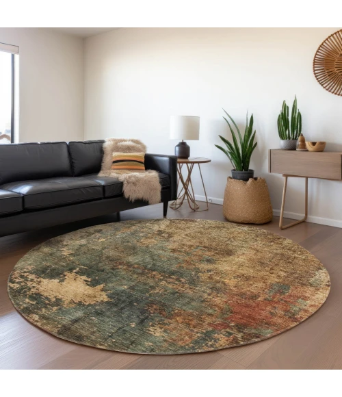 Dalyn Nouveau Green NV19 8ft. x 8ft. Rug