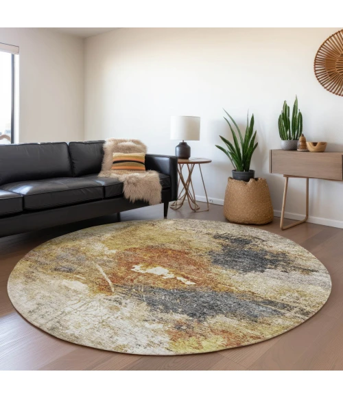 Dalyn Nouveau Brown NV7 8ft. x 8ft. Rug