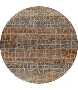 Dalyn Nexus Orange NX1 8ft. x 8ft. Round Rug