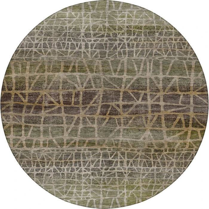 Dalyn Nexus Green NX1 8ft. x 8ft. Round Rug