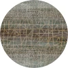 Dalyn Nexus Teal NX1 8ft. x 8ft. Round Rug