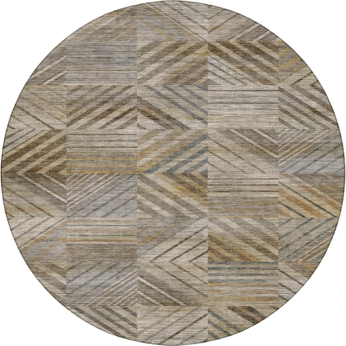 Dalyn Nexus Beige NX2 8ft. x 8ft. Round Rug