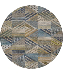 Dalyn Nexus Blue NX2 8ft. x 8ft. Round Rug