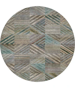 Dalyn Nexus Teal NX2 8ft. x 8ft. Round Rug