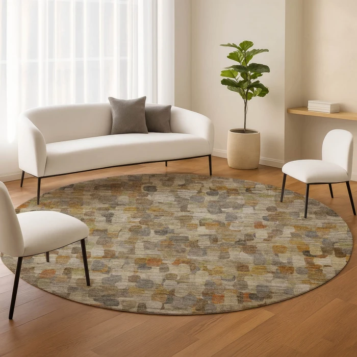 Dalyn Nexus Beige NX4 8ft. x 8ft. Round Rug