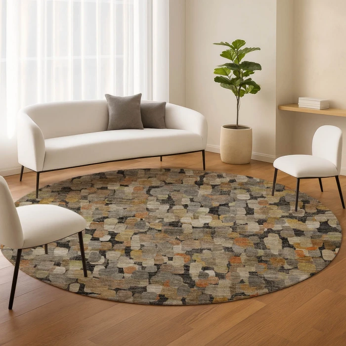 Dalyn Nexus Black NX4 8ft. x 8ft. Round Rug