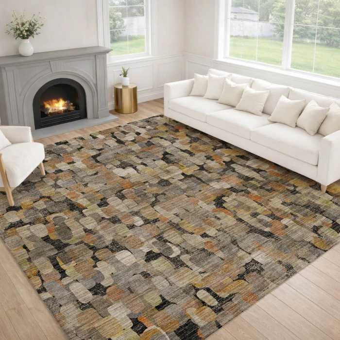 Dalyn Nexus Black NX4 6ft.6in. x 9ft.6in. Rect. Rug