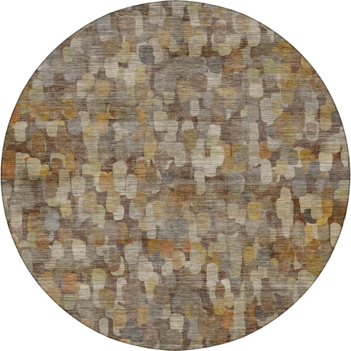 Dalyn Nexus Brown NX4 8ft. x 8ft. Round Rug