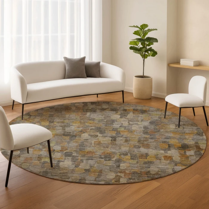 Dalyn Nexus Gray NX4 8ft. x 8ft. Round Rug
