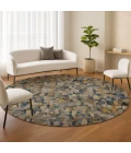 Dalyn Nexus Blue NX4 8ft. x 8ft. Round Rug