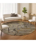 Dalyn Nexus Gray NX6 8ft. x 8ft. Round Rug