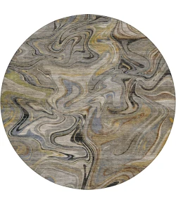 Dalyn Nexus Gray NX6 8ft. x 8ft. Round Rug