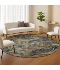 Dalyn Nexus Blue NX6 8ft. x 8ft. Round Rug