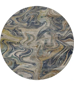 Dalyn Nexus Blue NX6 8ft. x 8ft. Round Rug