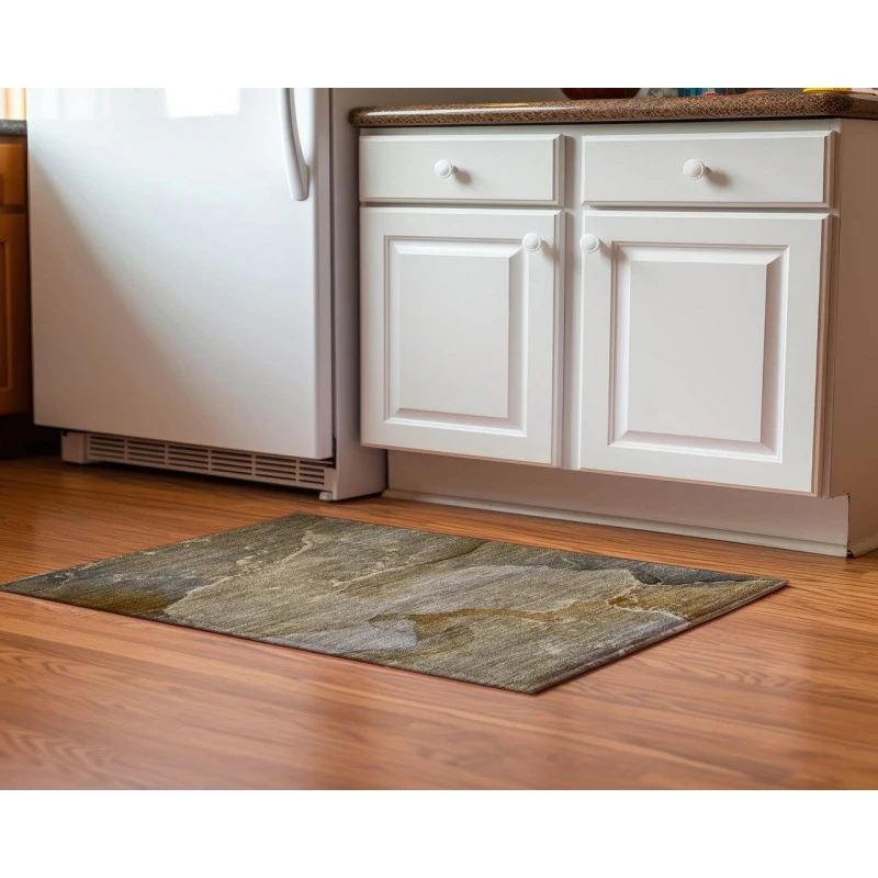 Dalyn Luxury Washable Odyssey OY10 Chocolate 1'8" x 2'6" Rug