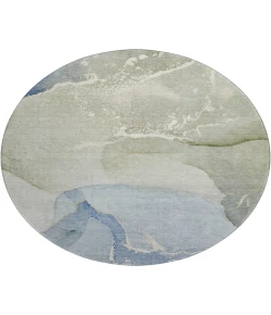 Dalyn Luxury Washable Odyssey OY10 Sky 8' x 8' Round Rug