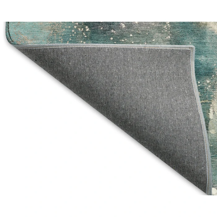 Dalyn Luxury Washable Odyssey OY11 Teal 2'3" x 7'6" Runner Rug