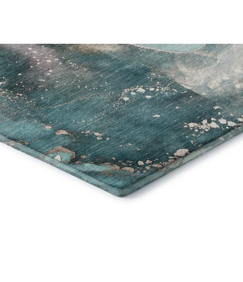 Dalyn Luxury Washable Odyssey OY11 Teal 8' x 10' Rug