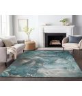 Dalyn Luxury Washable Odyssey OY11 Teal 8' x 10' Rug
