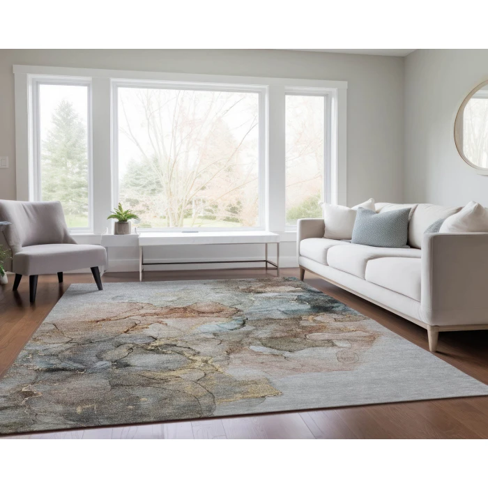 Dalyn Luxury Washable Odyssey OY12 Tan 3' x 5' Rug