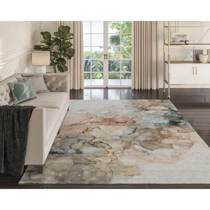 Dalyn Luxury Washable Odyssey OY12 Tan 3' x 5' Rug