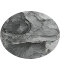 Dalyn Luxury Washable Odyssey OY14 Charcoal 8' x 8' Round Rug