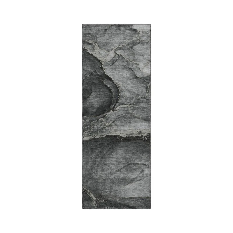 Dalyn Luxury Washable Odyssey OY14 Charcoal 2'3" x 7'6" Runner Rug