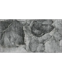Dalyn Luxury Washable Odyssey OY14 Charcoal 1'8" x 2'6" Rug