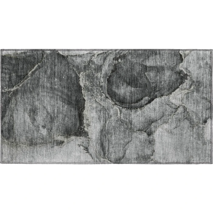 Dalyn Luxury Washable Odyssey OY14 Charcoal 1'8" x 2'6" Rug