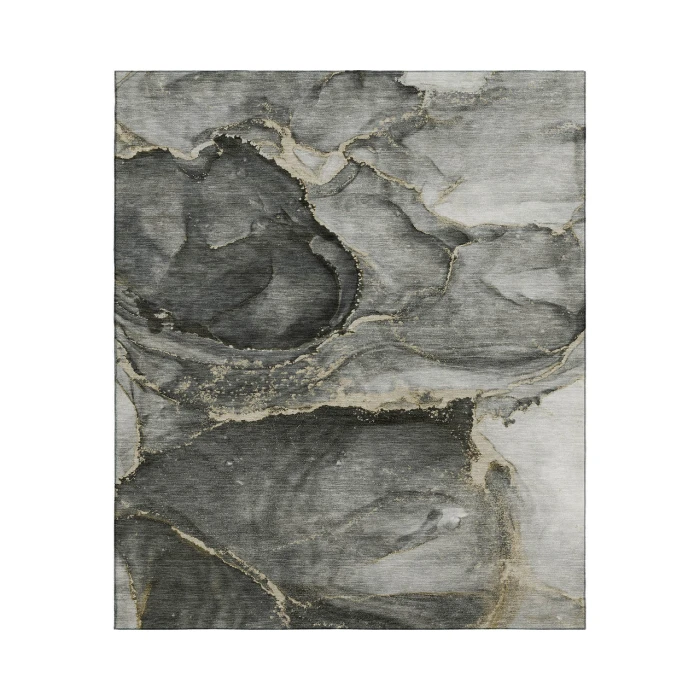 Dalyn Luxury Washable Odyssey OY14 Charcoal 3' x 5' Rug